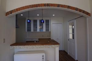 キレイな白いキッチンは、見た目にもとても爽やか。